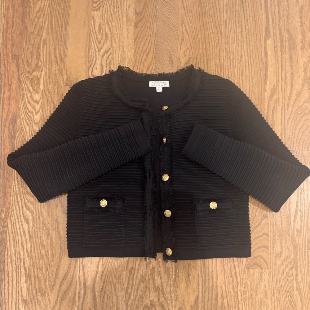 J. Crew Black Blazer with Gold Buttons